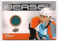 Matt Carle 10-11 Upper Deck 1 UD Game Jersey GJ-MC